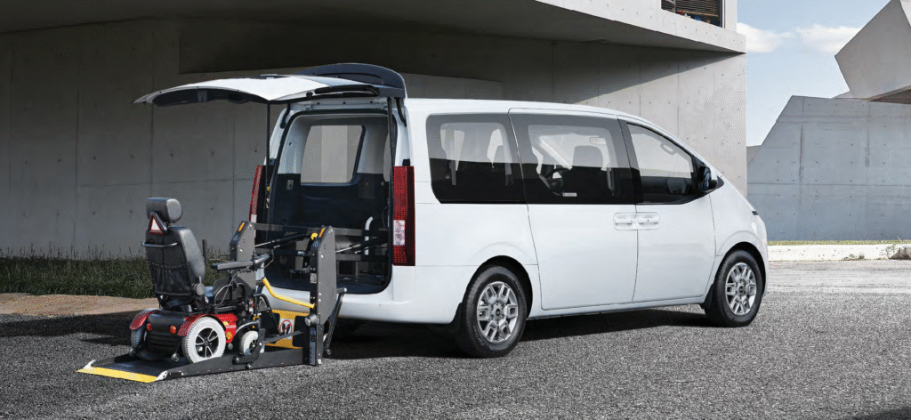 WHEELCHAIR LIFT IN VEHICLE